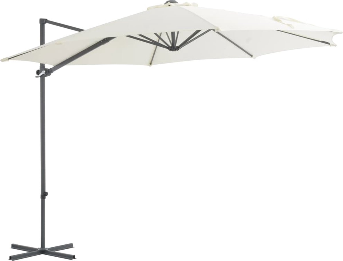 vidaXL - Zweefparasol - met - stalen - paal - 250x250 - cm - terracottakleurig (8720286181133)