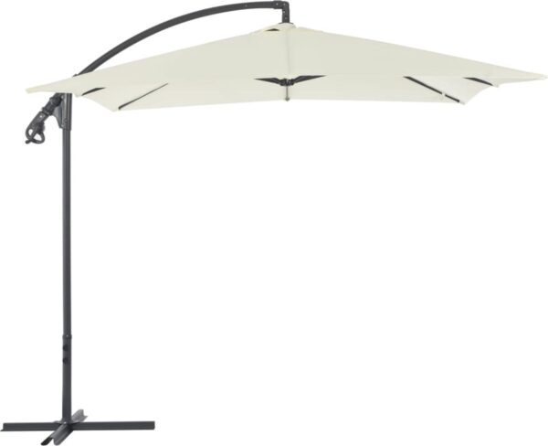 vidaXL - Zweefparasol - met - stalen - paal - 250x250 - cm - wijnrood (8720286114865)