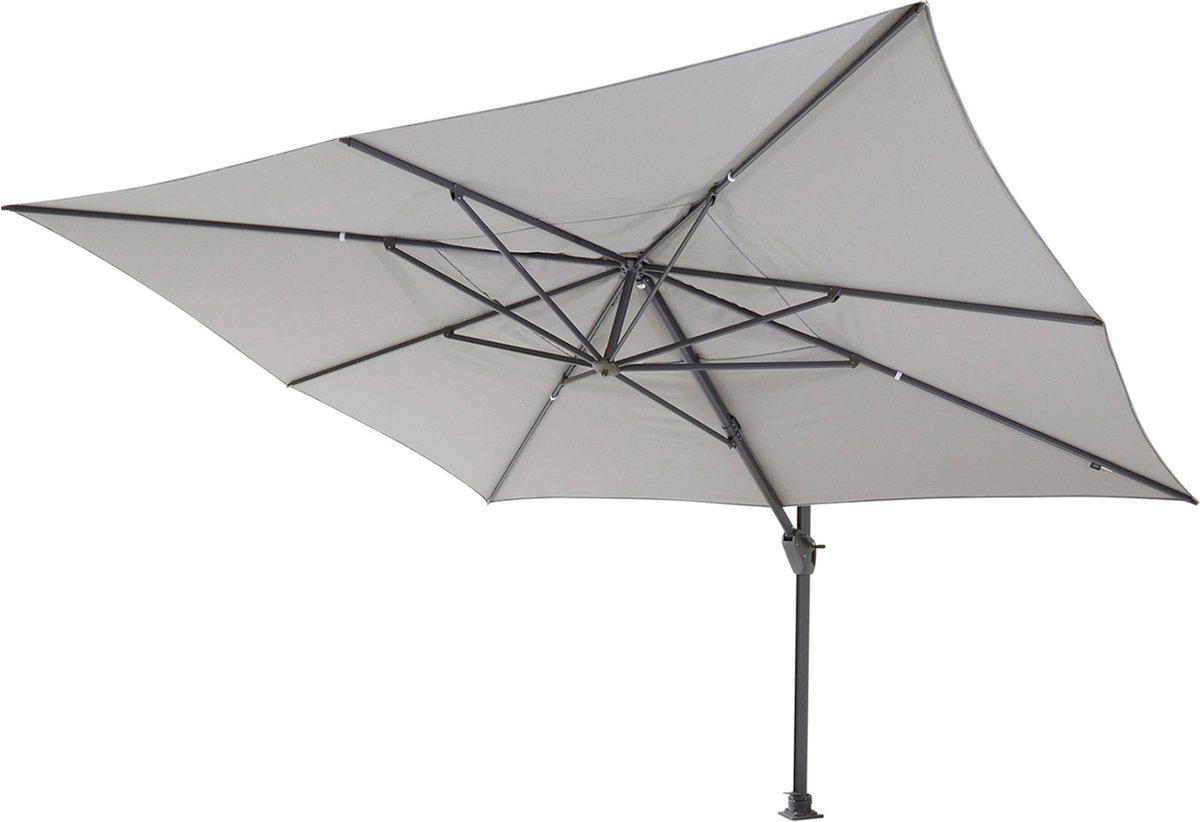 4-Seasons Hacienda Zweefparasol 300x400 cm. - Mid Grey (8718144571561)