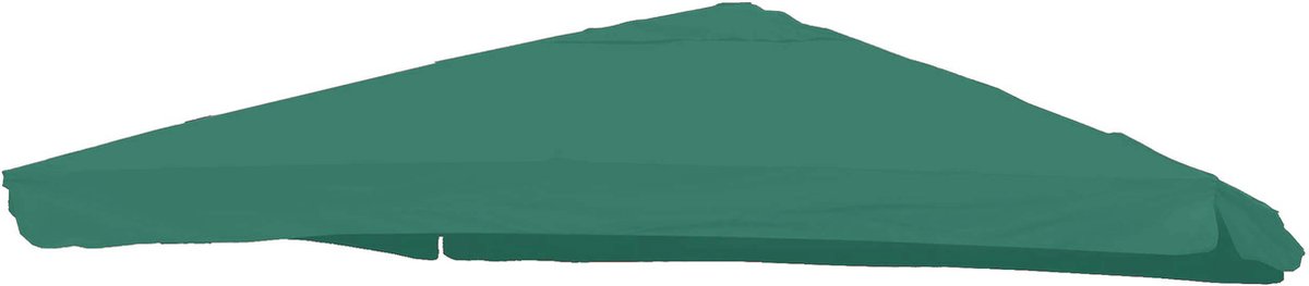 Vervangingshoes voor zweefparasol MCW-A96 met klep, parasolhoes, 3x4m (⌀5m) polyester 4kg ~ donkergroen (4057651305097)