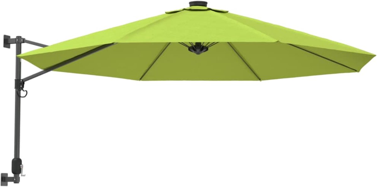 vidaXL Wandparasol 290 cm - Appelgroen Wandparasol - Parasol Groen - Zonnescherm - Tuinset - Outdoor Decoratie (8113138588462)