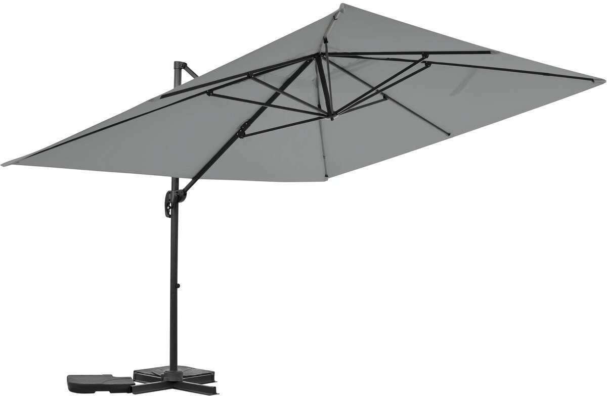 Parasol vrijhangend tuin zweefparasol aluminium 