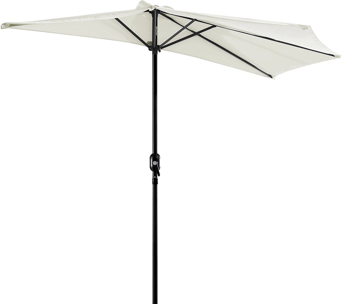 Rumi parasols - zweefparasol - Duurzame zweefparasol - zweefparasol voor de tuin - Zweefparasol voor de muur Inclusief vulbare tegels en kruisvoet - Zwart - Hoes inbegrepen (6154102085046)