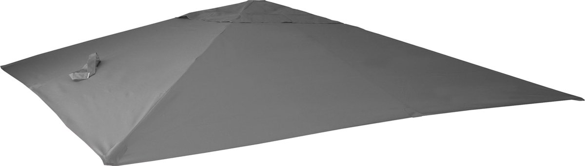 Vervangingshoes voor zweefparasol MCW-A96, parasolhoes, 3,5x3,5m (Ø4,95m) polyester 4kg ~ antraciet (4057651305233)