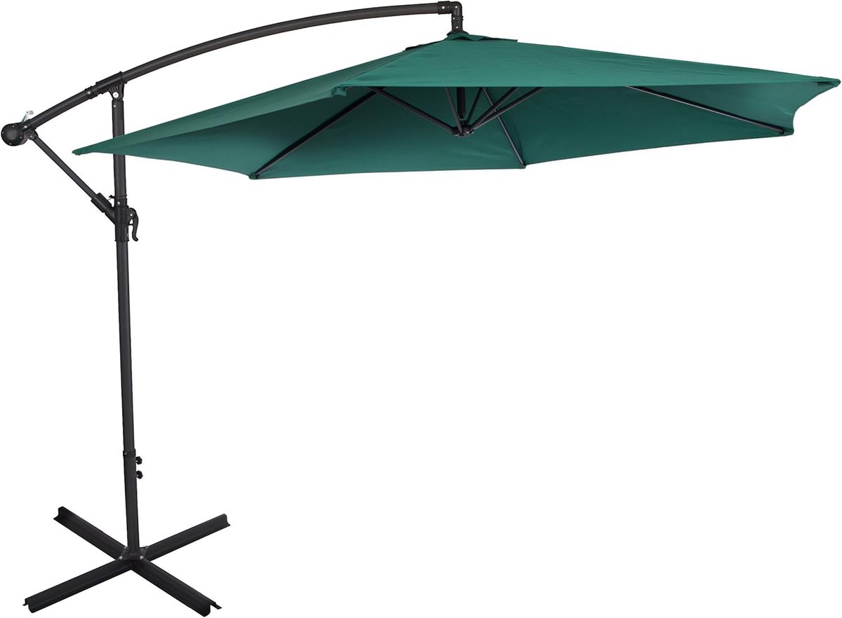 Zweefparasol Ultranature 300cm Groen (4046228033976)