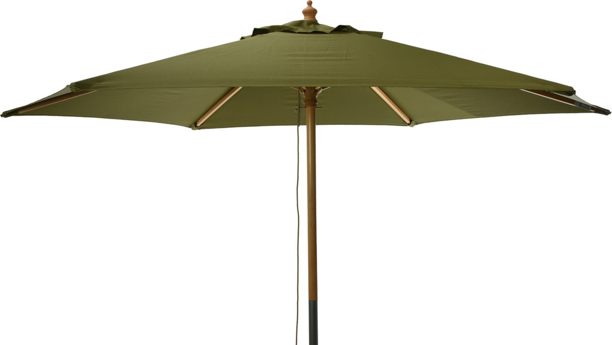 Niceey Parasol - Stokparasol - Hout - 250CM - Groen (8721082389563)
