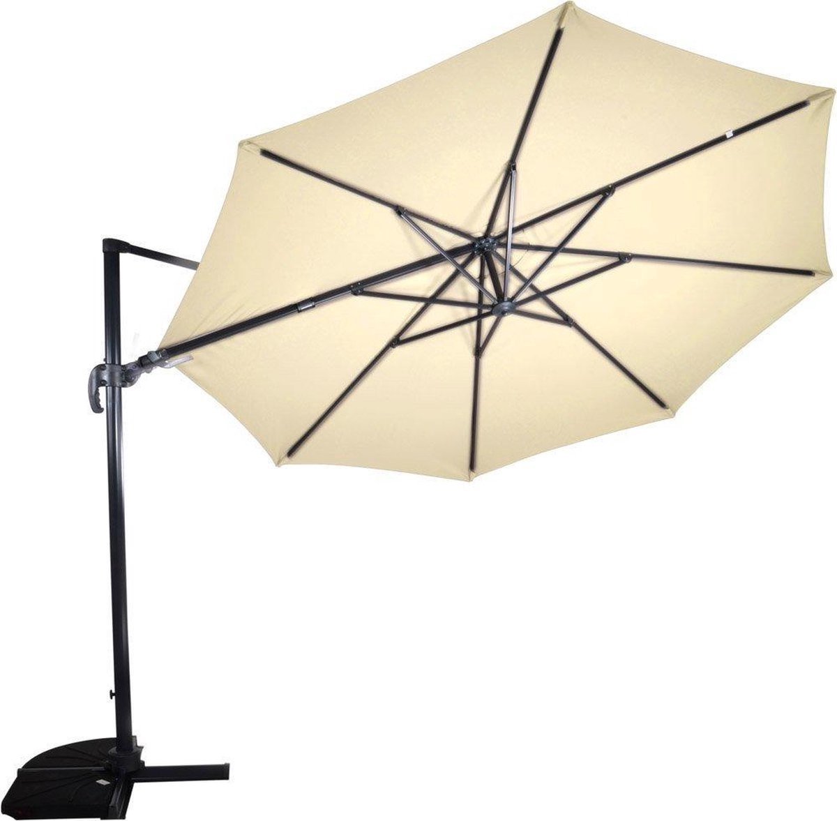 Zweefparasol VirgoFlex Ecru Ø350 cm (8714365532619)