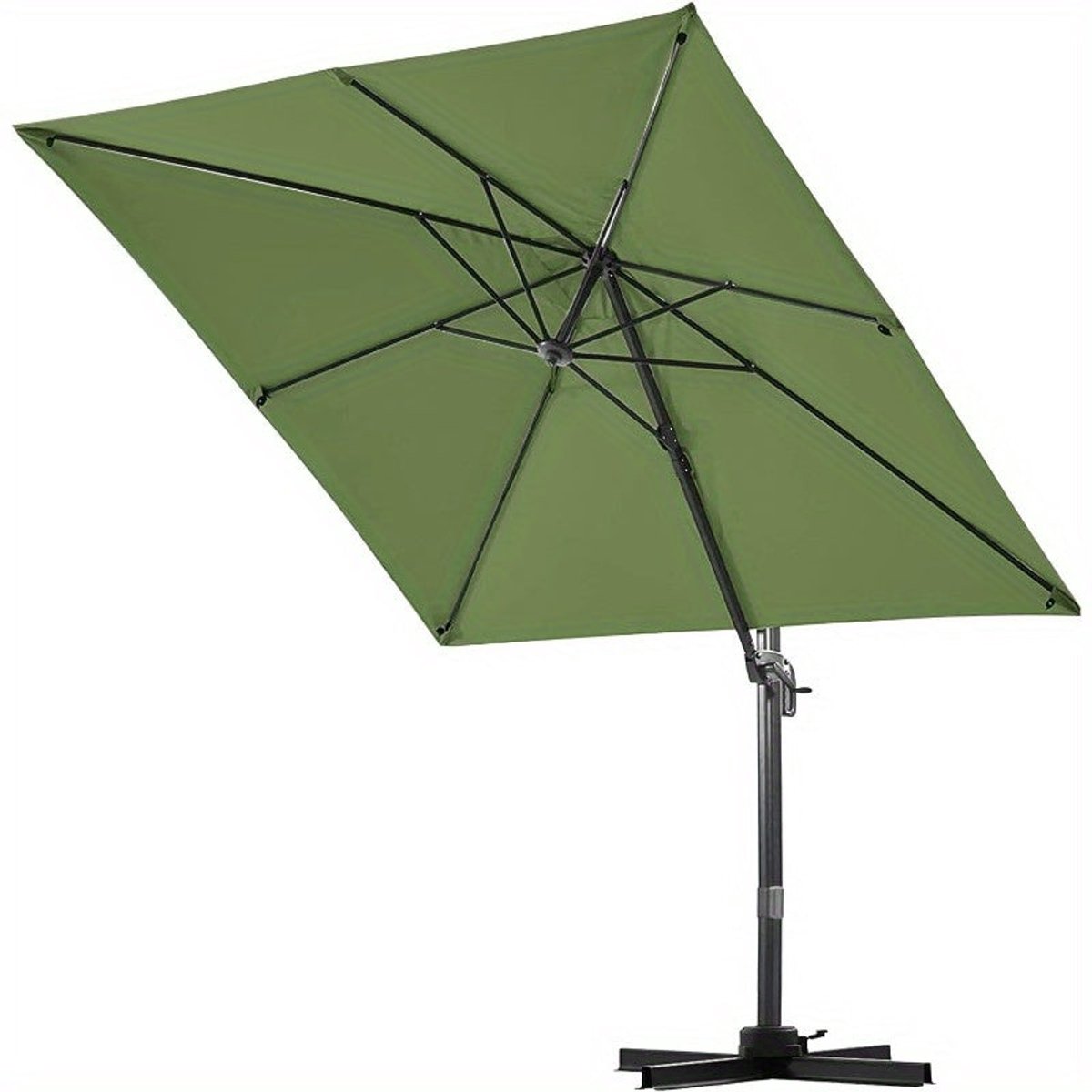 Parasol - Aluminium Parasol - Tuinparasol - Stokparasol - Terrasparasol - Rond 300 cm - 360° Draaibaar & Kantelbaar - UV50+ Bescherming (8721391147243)