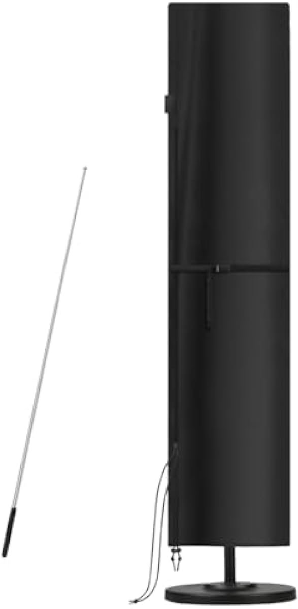 Selbro®, Beschermhoes voor parasol, met stang, opgelost, parasol voor Ø 500 cm parasol, beschermhoes voor zweefparasol, vaste, grote afdekhoezen voor parasols/parasol, 260 x 65/65 cm, GB-001-1 (8721263289231)