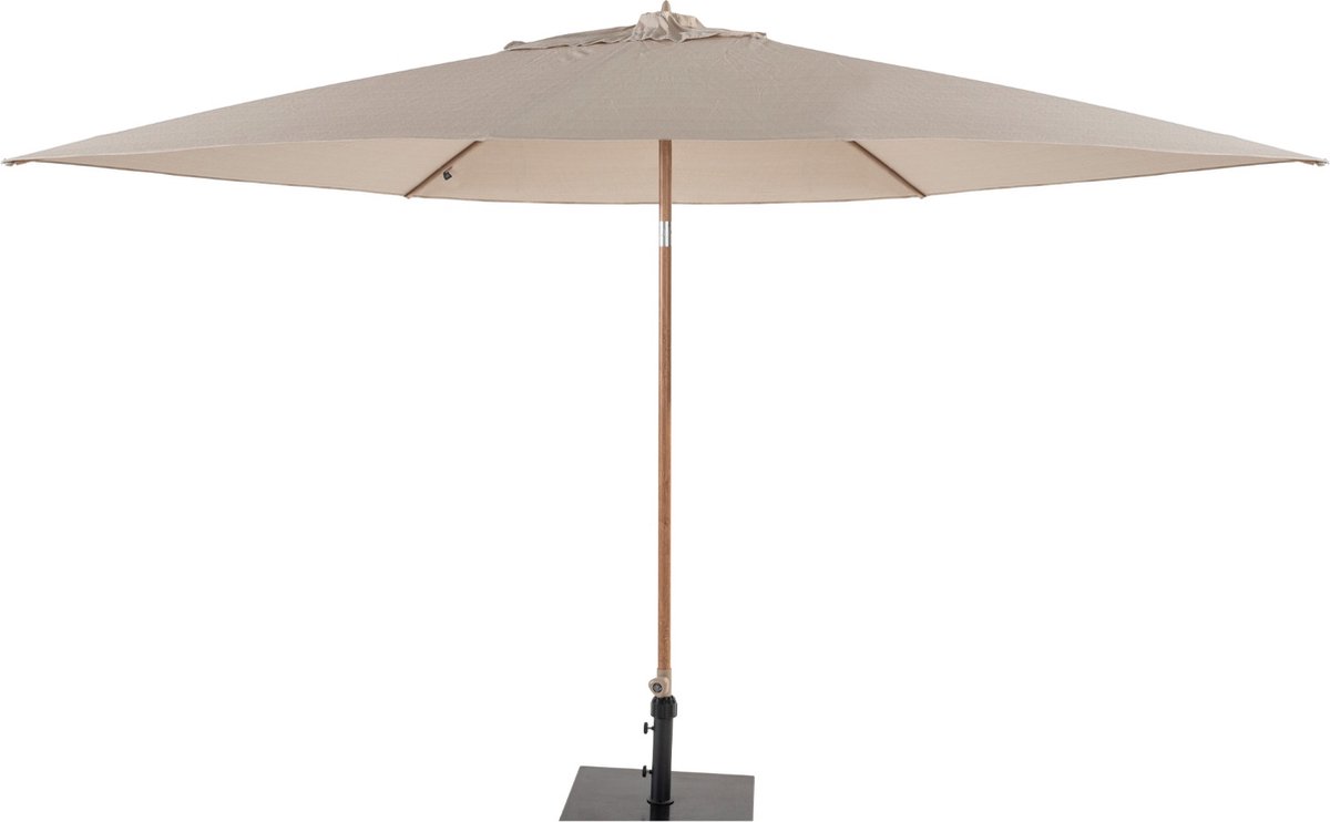 4 Seasons Azzurro stokparasol Ø300 cm sand solefin - houtlook frame (8720087017983)
