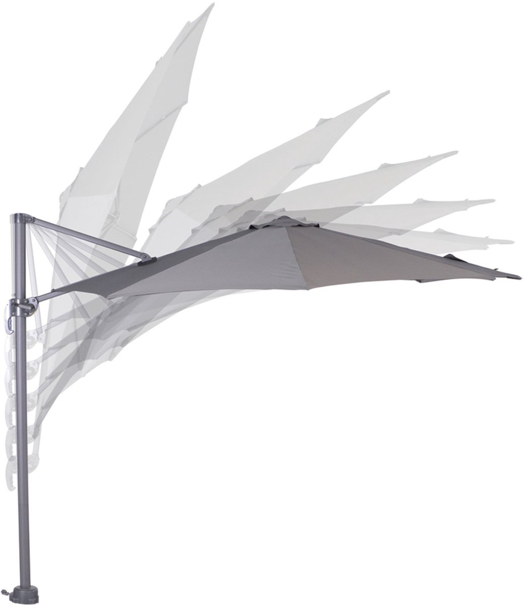 Garden Impressions Hawaii zweefparasol S Ø300 - donker grijs (8713002504040)