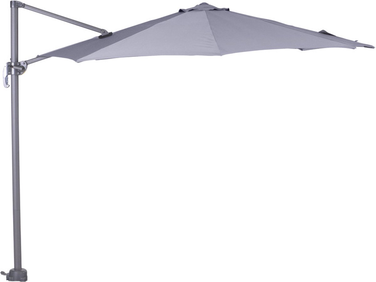 Garden Impressions Zweefparasol Hawaii S Ø300 - donker grijs - licht grijs (8713002504002)