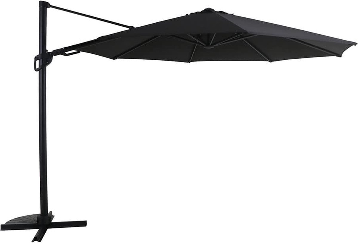 Handson - Zweefparasol - Menorca - Antraciet Ø340 cm (8711297026698)