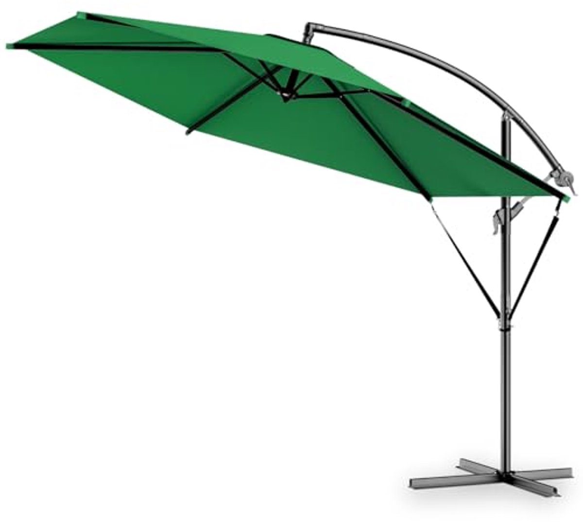 Zweefparasol 300cm met UV-bescherming en Waterafstotende Stof voor Tuin, Terras en Balkon (6154455568548)
