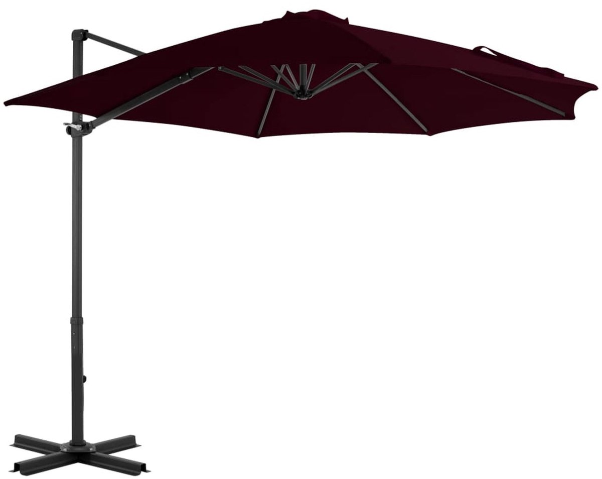 Zweefparasol - Hangparasol - Tuinparasol - Kantelbare Parasol - Balkonparasol - Aluminium Frame - 300 cm Diameter - UV-Bescherming - Robuust & Modern Design (8721391297818)