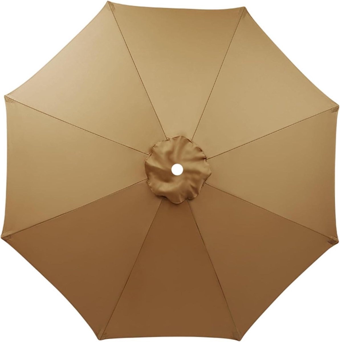 Egoods - Vervangende parasol bespanning, khaki parasoldoek voor 3m zweefparasol met 8 armen (8785354031048)