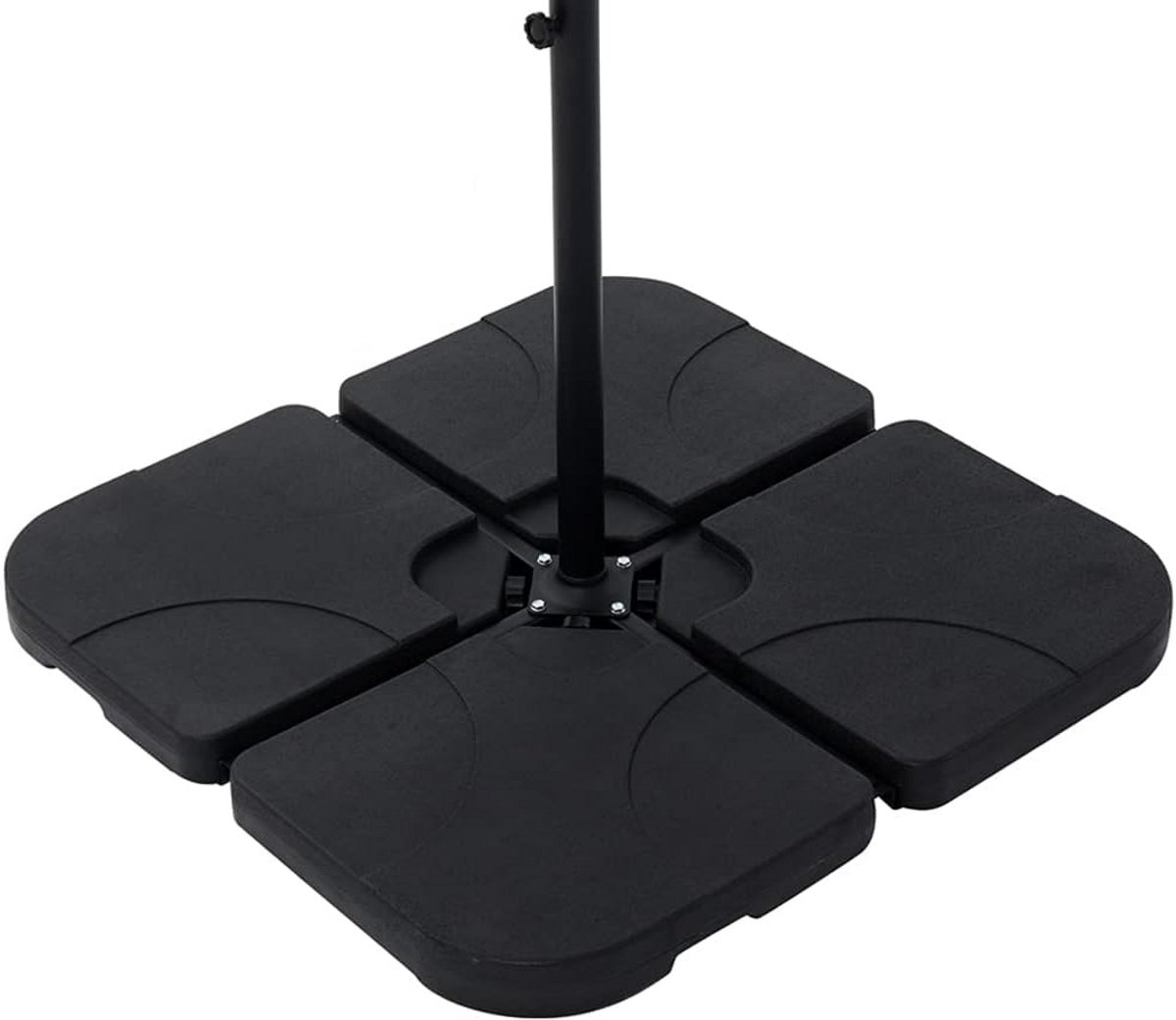 Vulbare Parasolstandaard tot 80 kg met Water of Zand - Parasolgewicht voor Zweefparasol (9101039423592)