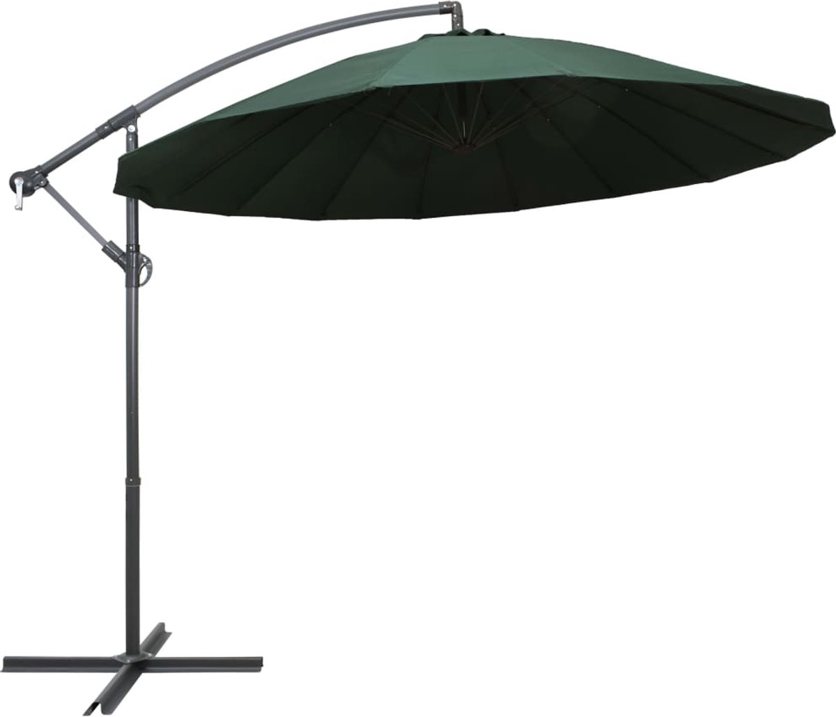 ZweefParasol | Zonnescherm | Tuinparasol met aluminium paal 3 m groen (6932537147191)