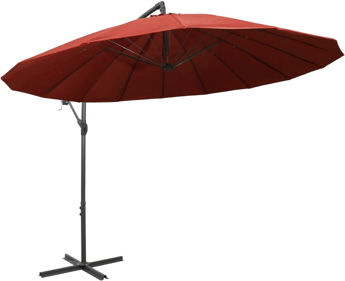 ZweefParasol | Zonnescherm | Tuinparasol met aluminium paal 3 m terracotta (6932537147214)