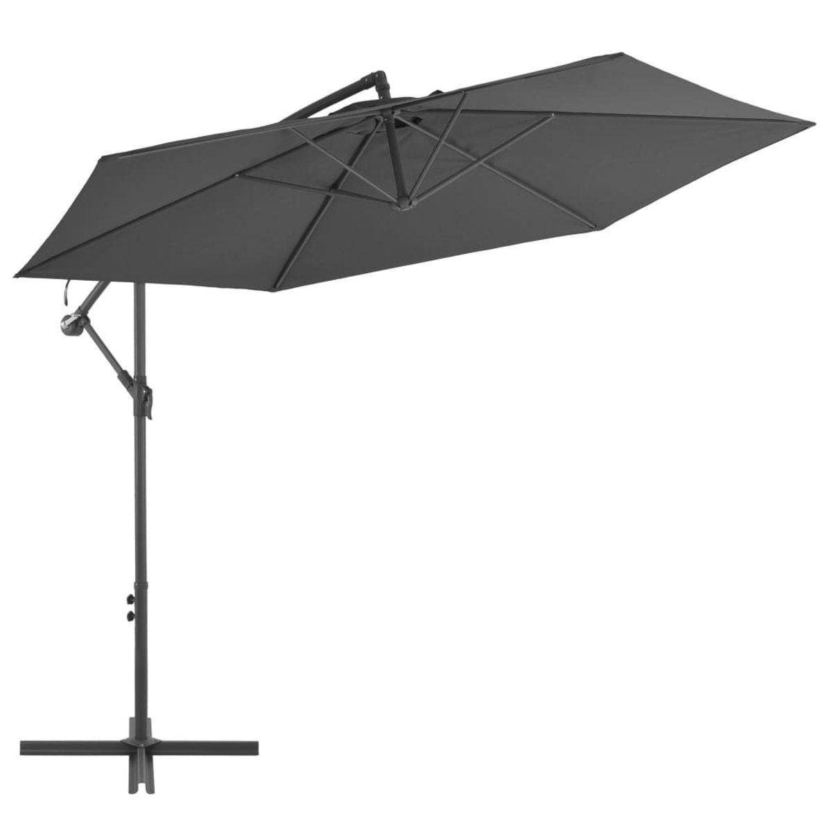 ZweefParasol | Zonnescherm | Tuinparasol met aluminium paal 300 cm antracietkleurig (6932537147245)