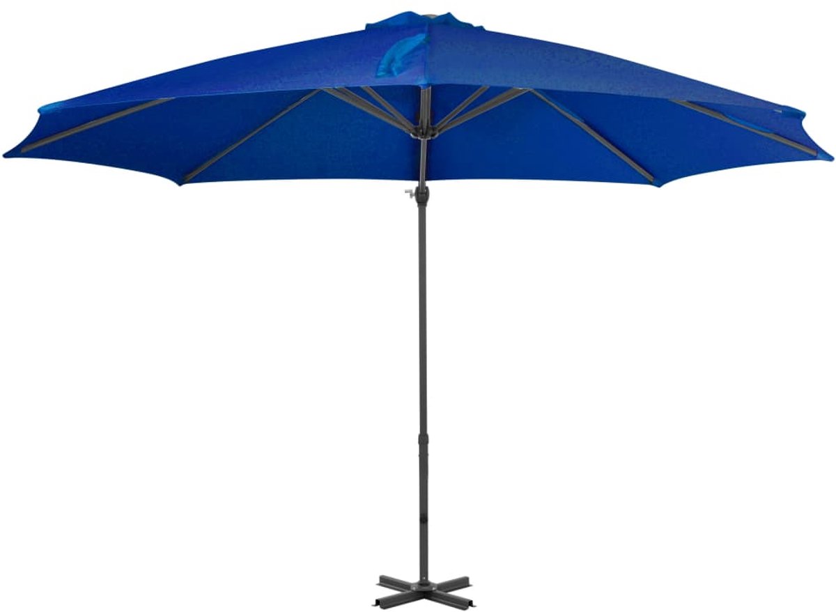 ZweefParasol | Zonnescherm | Tuinparasol met aluminium paal 300 cm azuurblauw (6932537147269)