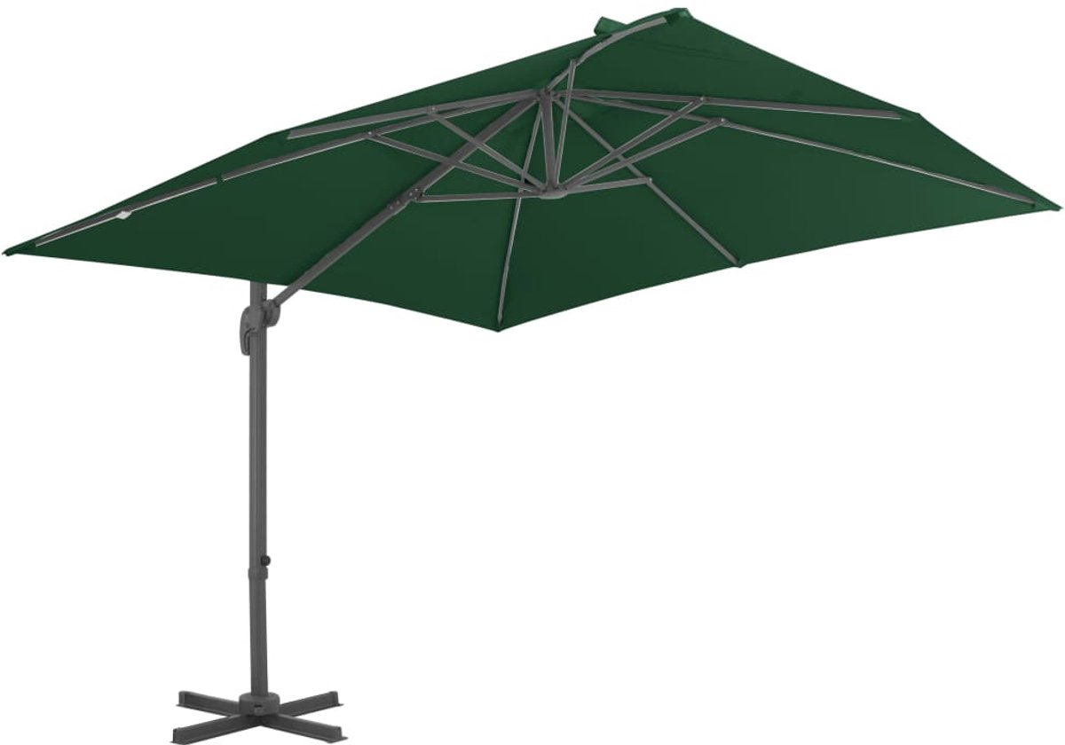 ZweefParasol | Zonnescherm | Tuinparasol met aluminium paal 400x300 cm groen (6932537147498)