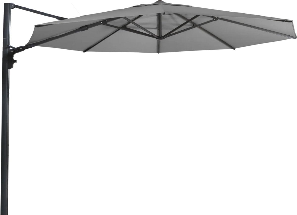 Zweefparasol Virgo Up grijs Ø3,5mtr (8714365533739)