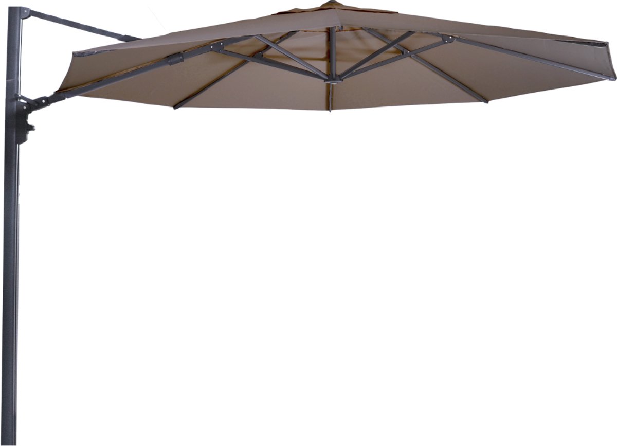 Zweefparasol Virgo Up taupe Ø3,5mtr (8714365533746)