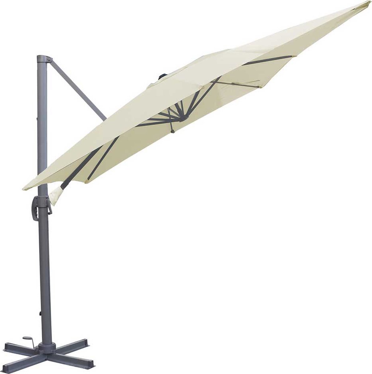 Chillvert Aluminium Roma Mini Zweefparasol 300x200x260 Cm Grijs (8436038133106)