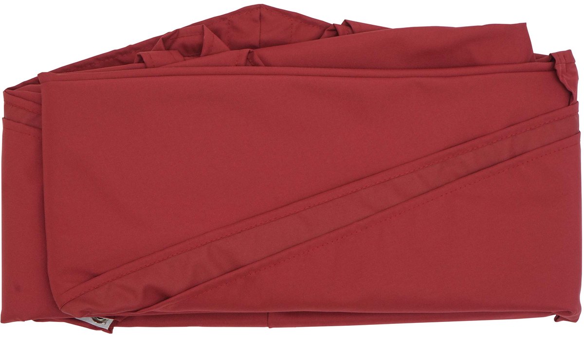 Parasoldoek MCW-A96, 8 ronde baleinen Ø3m 220g/m² polyester, vervangende doek voor bijvoorbeeld de zweefparasol MCW-A96 ~ bordeaux (4057651506395)