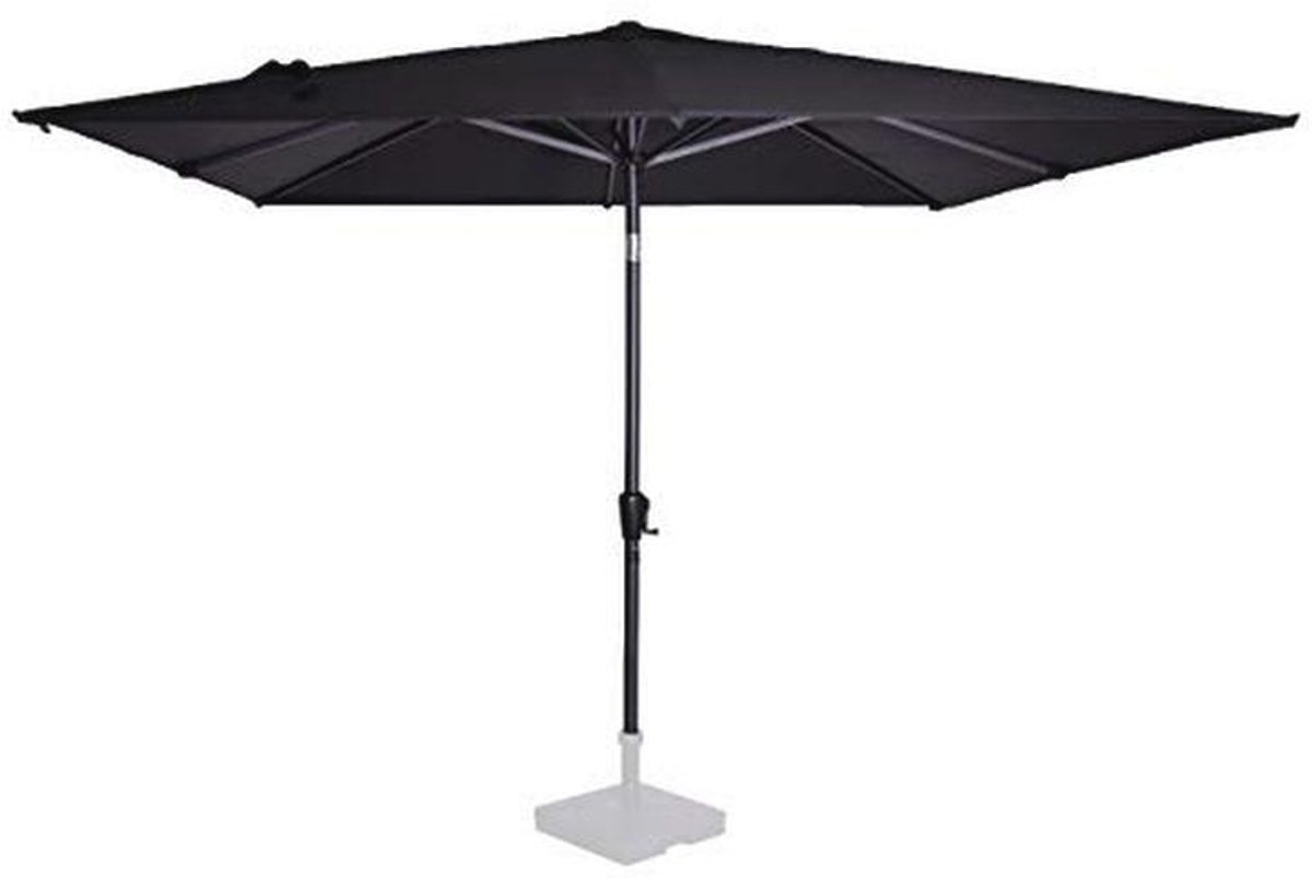Premium Tilbare Stokparasol 280x280cm - UV Bescherming - Inclusief Beschermhoes - Antraciet/Zwart (9101002292521)