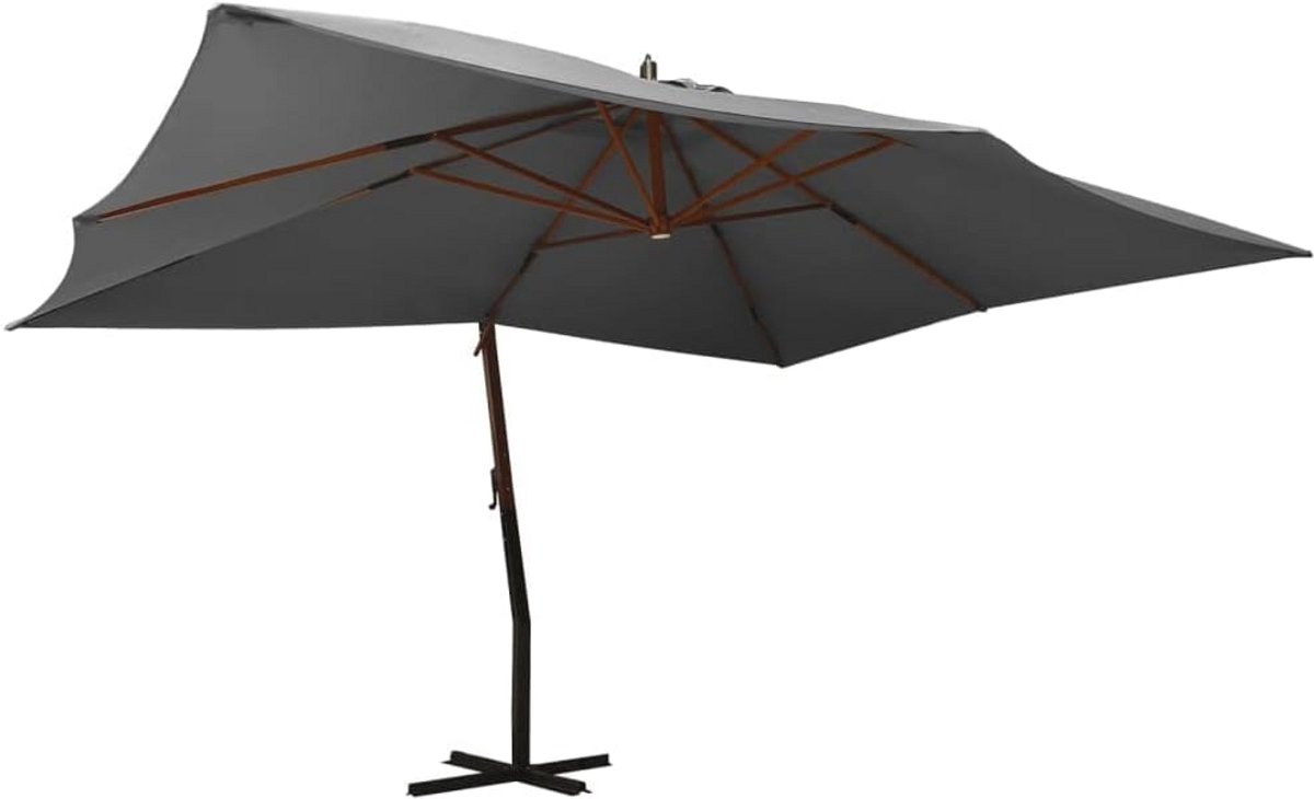 Zweefparasol 400x300 cm antraciet - Terrasparasol voor optimale zonbescherming (6151824943913)