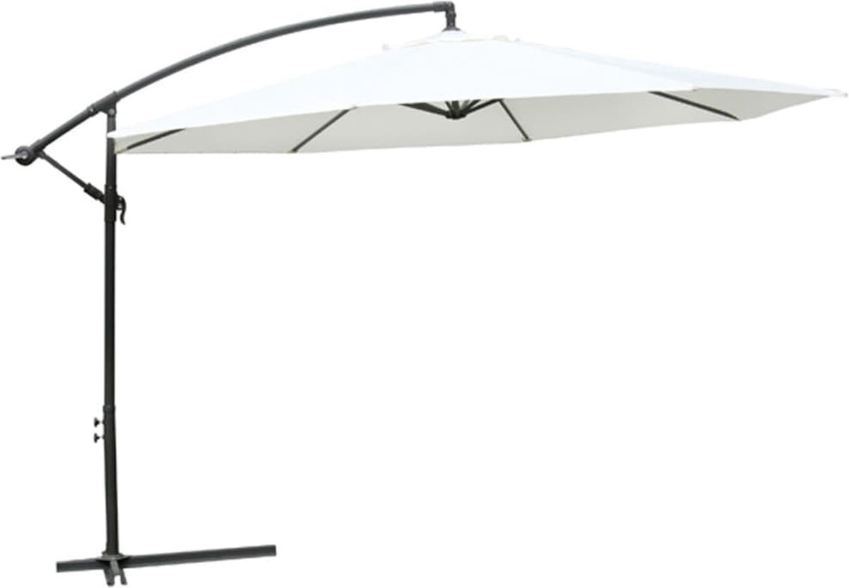 vidaXL Zweefparasol Kronos 350cm (beige) (8718475800668)