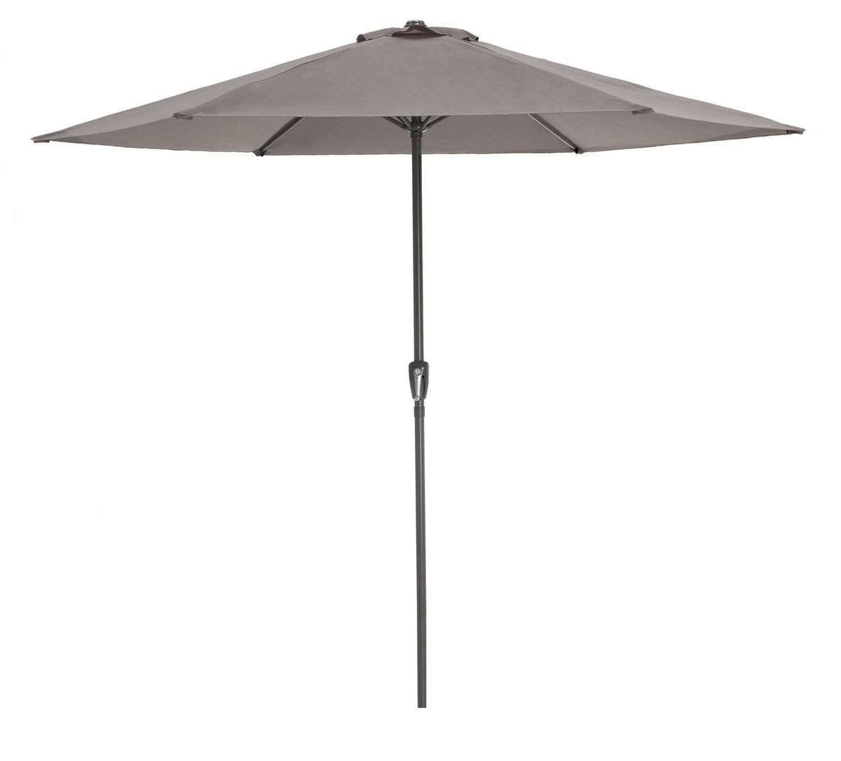 ACAZA Parasol - Stokparasol - Parasols - Taupe - 300 cm diameter - Tuinparasol - RONDE Parasol - Waterdicht (5400943039320)