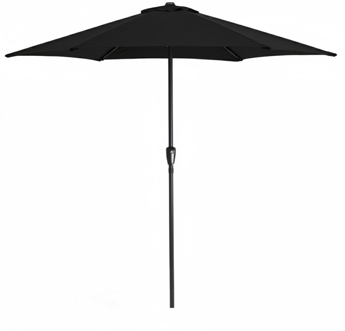 ACAZA Parasol - Stokparasol - Zwart - 270 cm Diameter - Parasols - Tuinparasol - Aluminium Frame - RONDE Parasol - Waterdicht (5400943042931)