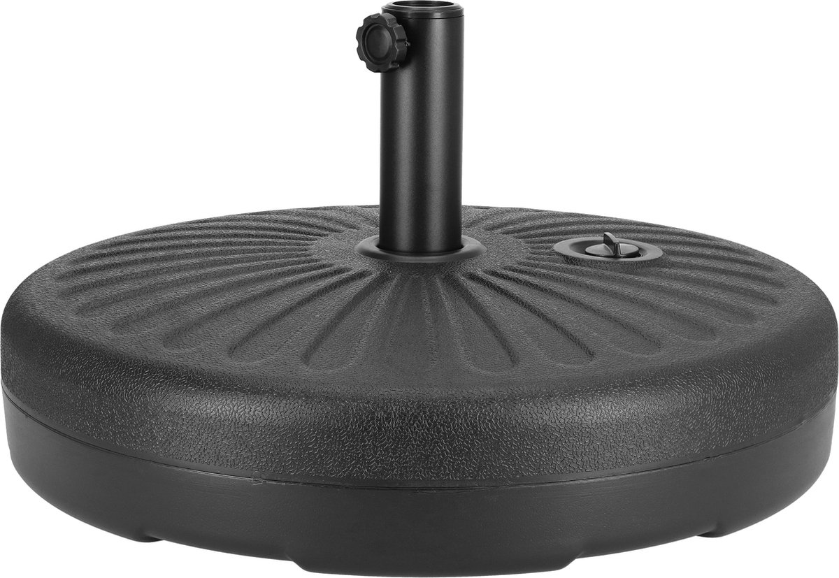 ACAZA Parasolvoet - Tot 28 kg - Zwart - Stokparasol 38 of 48 mm - Parasolvoet Comfort - Parasoltegels - Parasol Voet - Parasolvoeten (5400943039238)