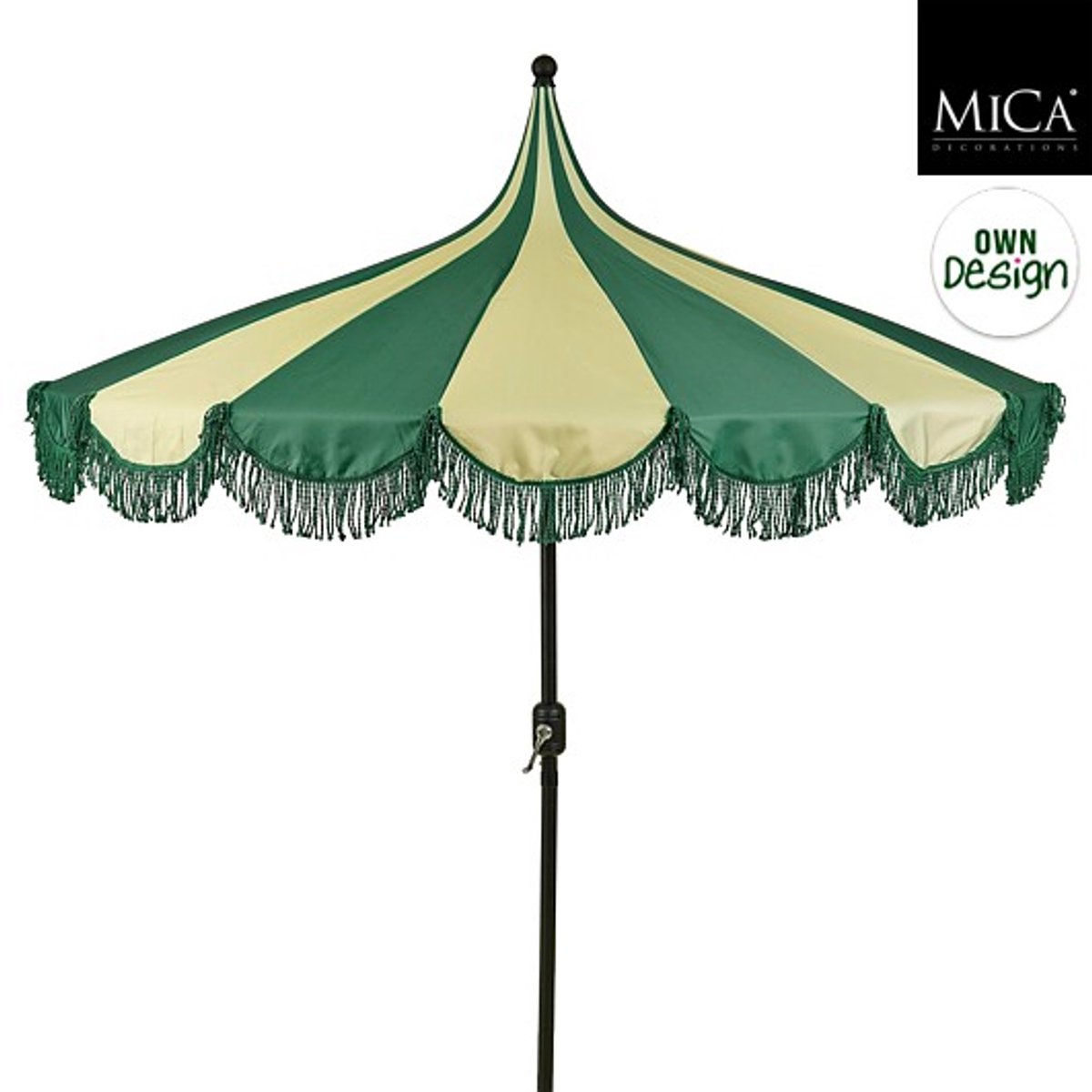 Edelman Kim stokparasol donker groen - Ø235 x 238 cm (8720362581260)