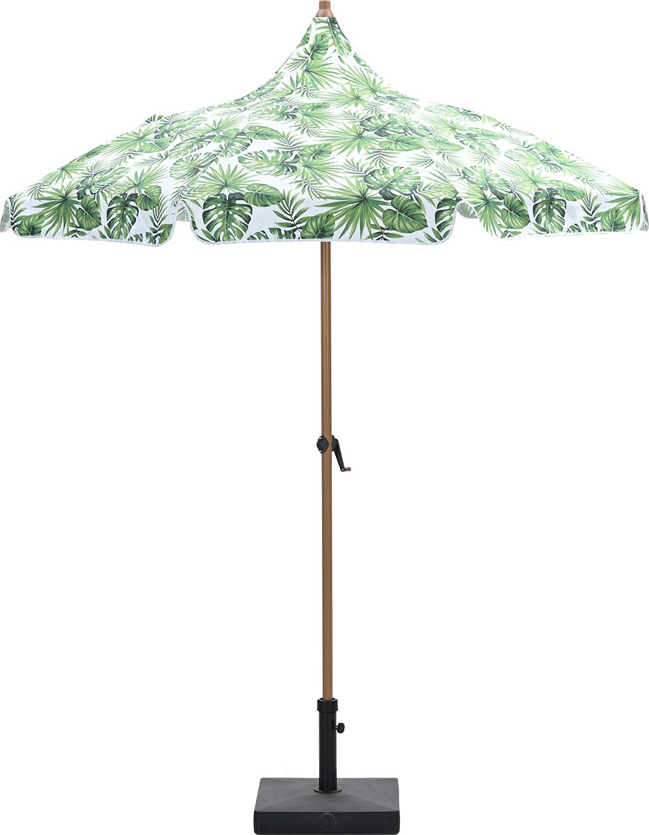 Garden Impressions Aloha stokparasol palm green Ø180 cm (8713002009460)