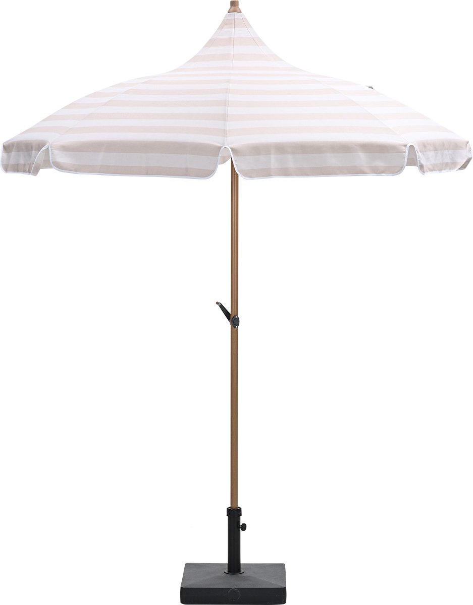 Garden Impressions Aloha stokparasol taupe - ecru Ø180 cm (8713002009453)