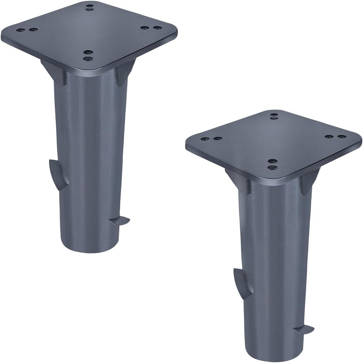 Metalen parasolstandaard met bodemhuls - Universele bodemplaat voor zweefparasols - Sterke en ruimtebesparende oplossing (9101034770660)