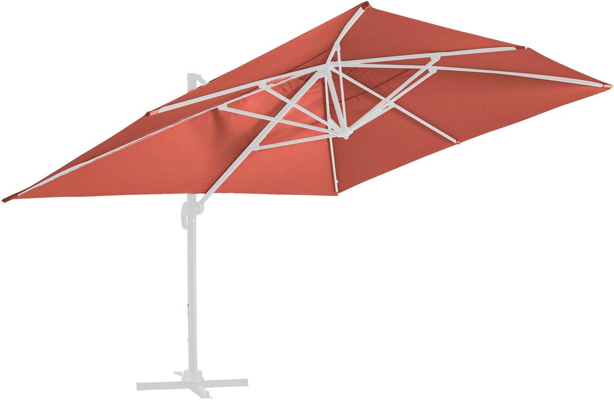 Oviala - Parasolhoes voor een 4x3m zweefparasol in terracotta - Caserta (3663095178022)