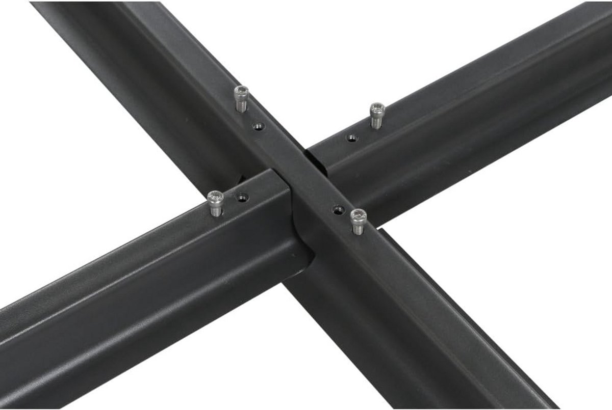 Platvoet Standaard voor Zweefparasol 100x100 cm Verkrijgbaar in Staal (9101093722433)