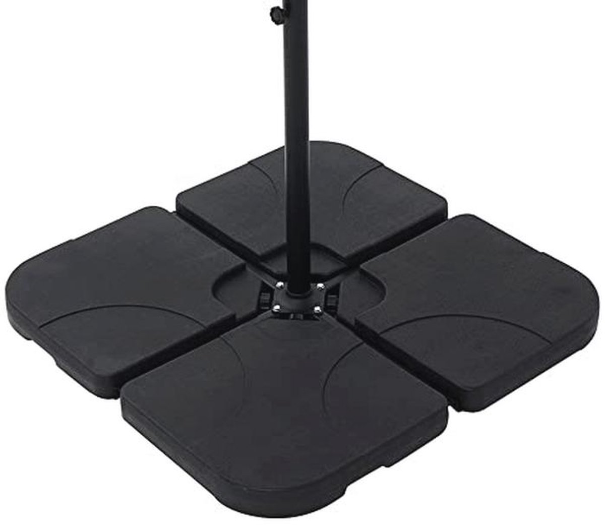 Vulbare Parasolstandaard tot 80 kg met Water of Zand - Parasolgewicht voor Zweefparasol (9101005472081)