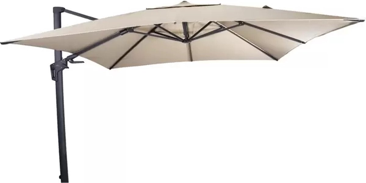 Zweefparasol VirgoFlex Ecru 300 x 300 cm - inclusief kruisvoet (8714365532718)