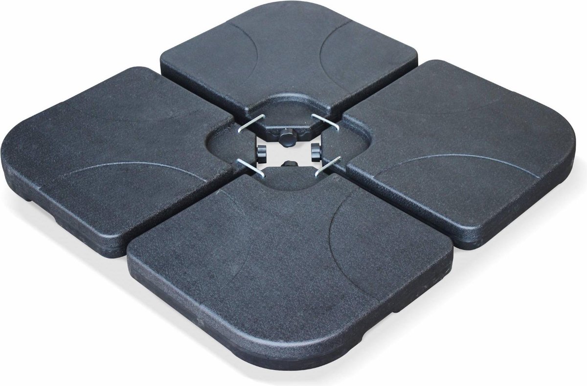 sweeek - Set van 4 vulbare tegels 50x50cm voet voor zweefparasol (3760216530681)