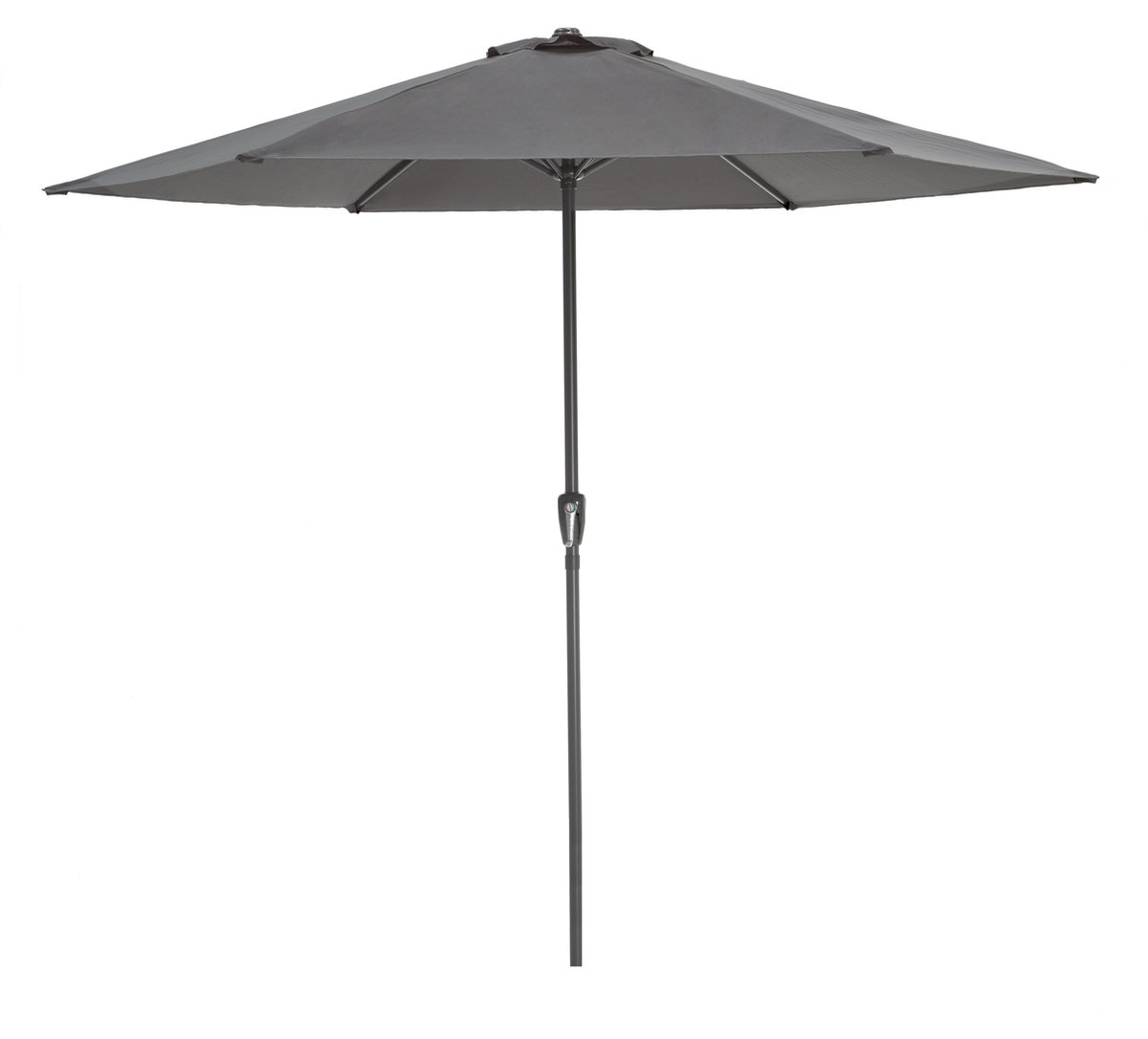 ACAZA Parasol - Stokparasol - Parasols - Grijs - 300 cm diameter - Tuinparasol - RONDE Parasol - Waterdicht (5400943014471)