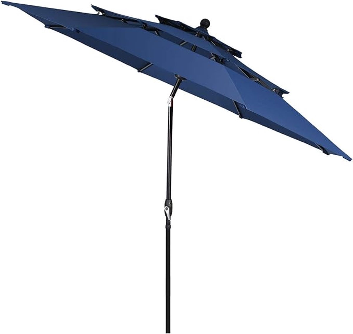 KOMFOTTEU Parasol 300cm - stokparasol - knikbaar - 3-laags Geventileerd Dak - tuinparasol - voor tuin, strand, balkon (0672669338406)