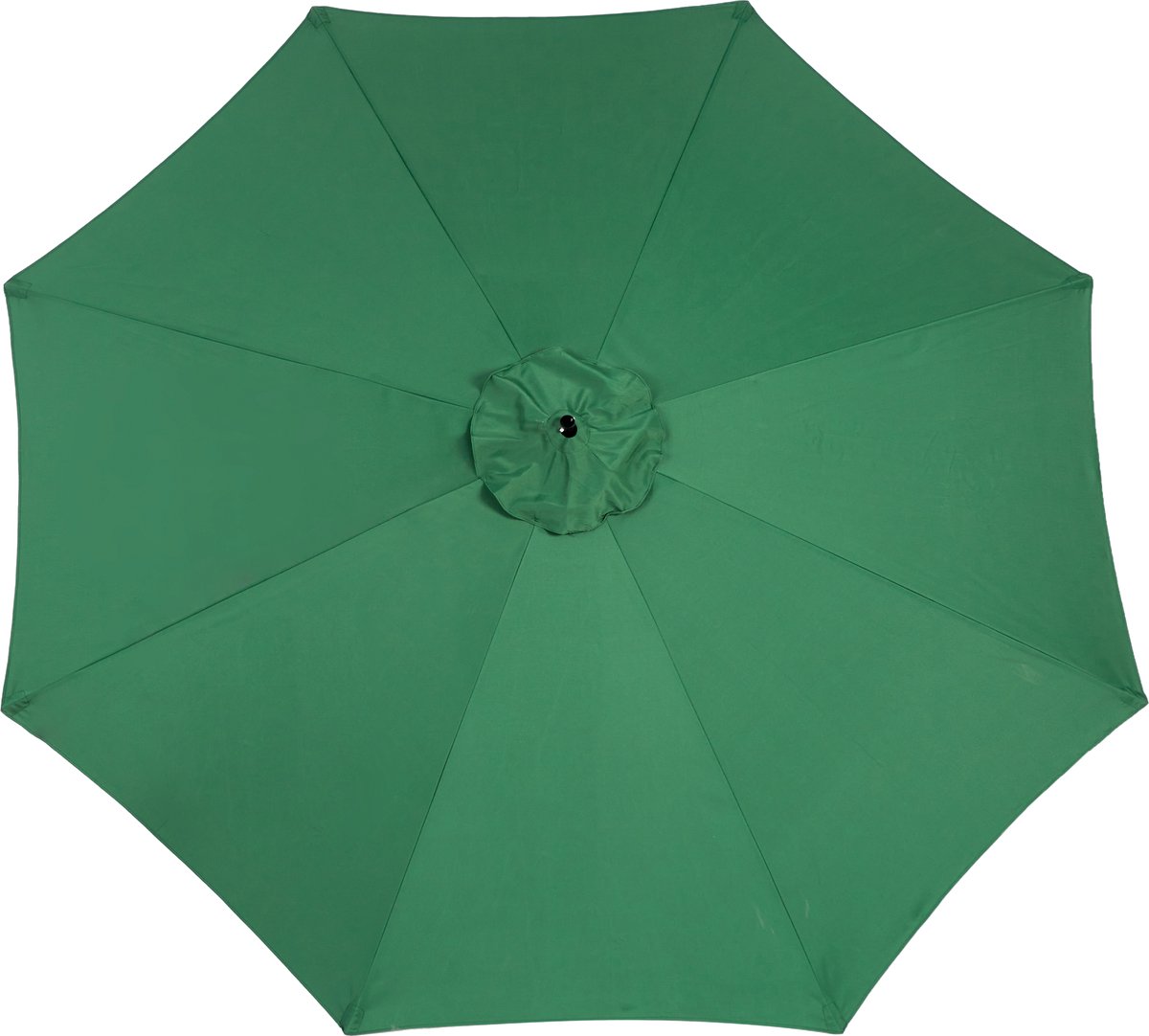 MODFU - Dubbelzijdige Rechthoekige Zweefparasol - Kantelfunctie - Handslinger - Ventilatieopening - Staal - Donkergroen - 14,8 Ft (4070864098914)