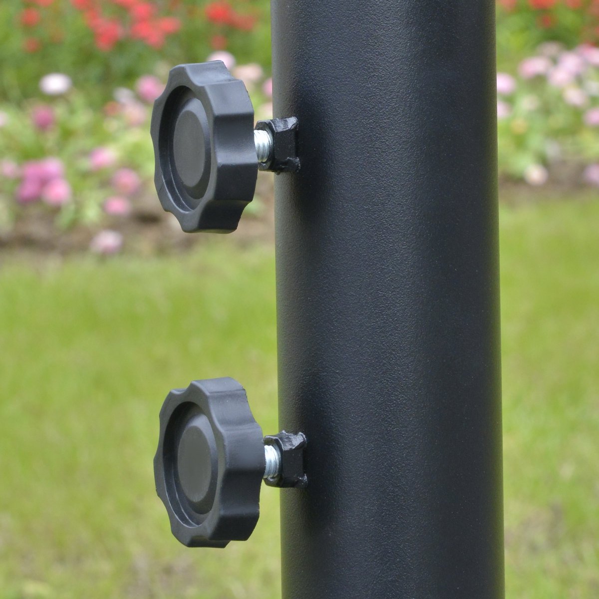 MODFU - Zweefparasol Met Handslinger - Stalen Frame - Bruin (4070864129236)