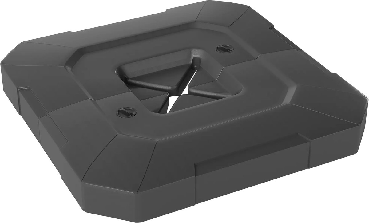 Parasoltegels - Vulbare Parasoltegels - Voor kruisvoet - 4 stuks voor zweefparasol - Zwart (8721392018863)